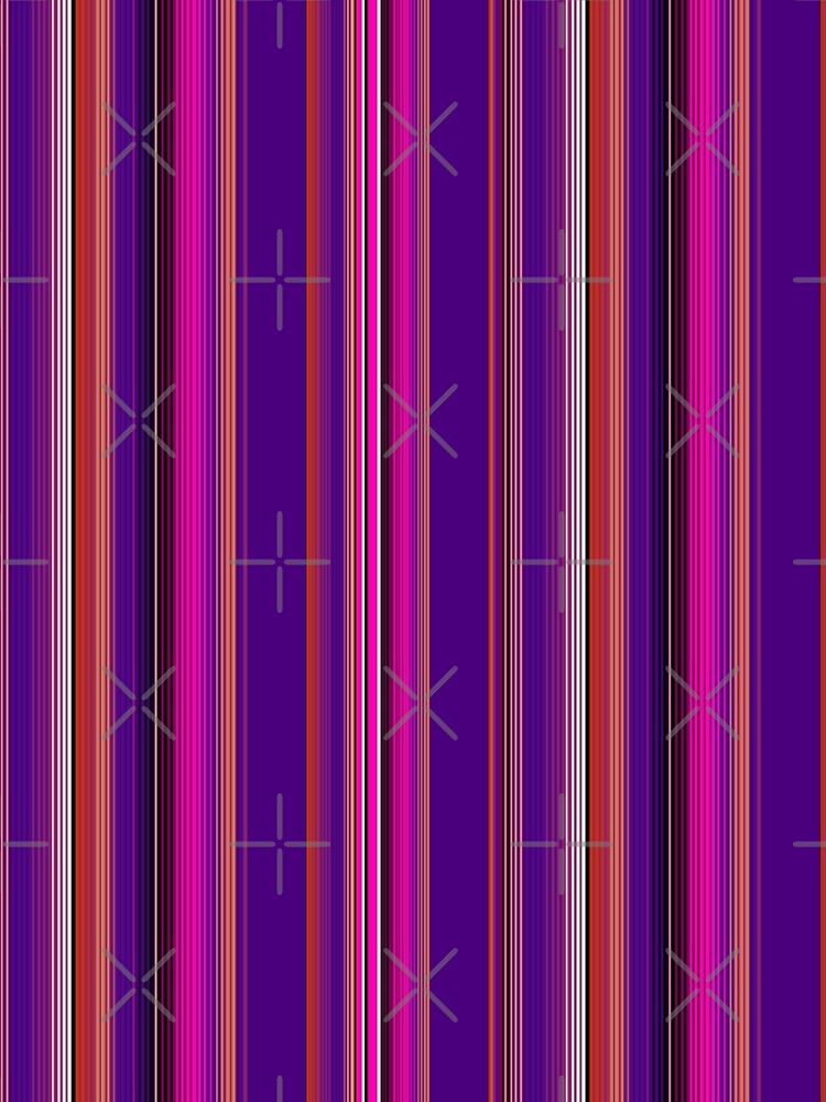 Thumbnail 4 of 4, A-Line Dress, Serape Striped Textile Pattern Latinx designed and sold by that5280lady.
