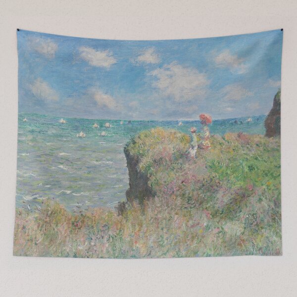 Item preview, Claude Monet's The Cliff Walk Pourville designed and sold by mosfunky.