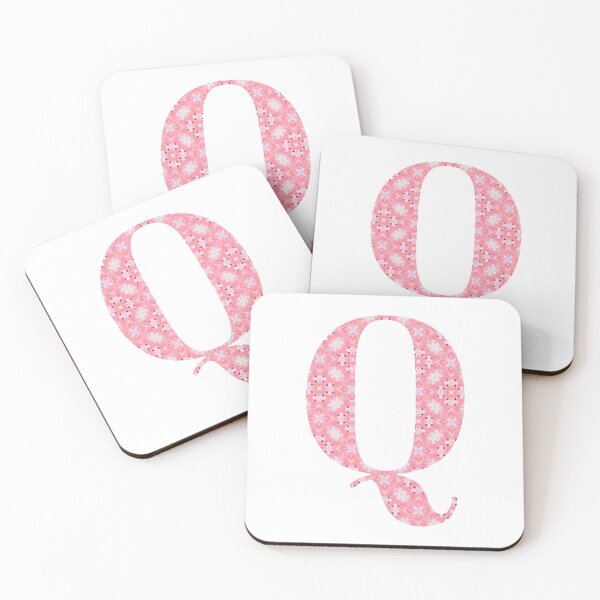 Item preview, "Q" Pink Monogram designed and sold by JadeRiverImages.