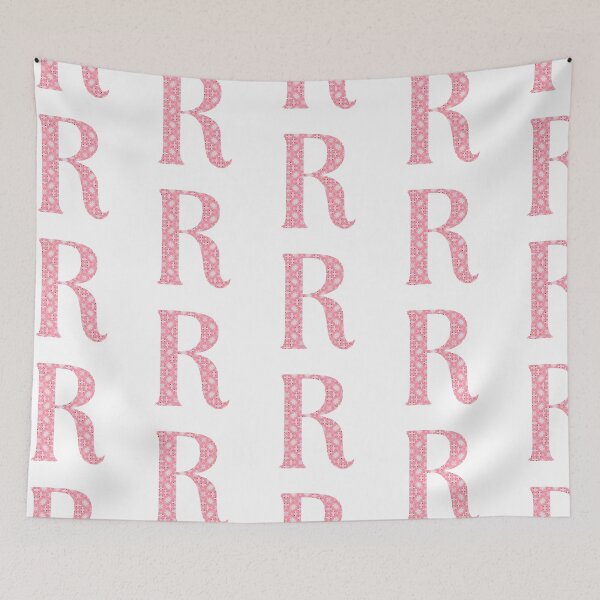 Item preview, "R" Pink Monogram designed and sold by JadeRiverImages.