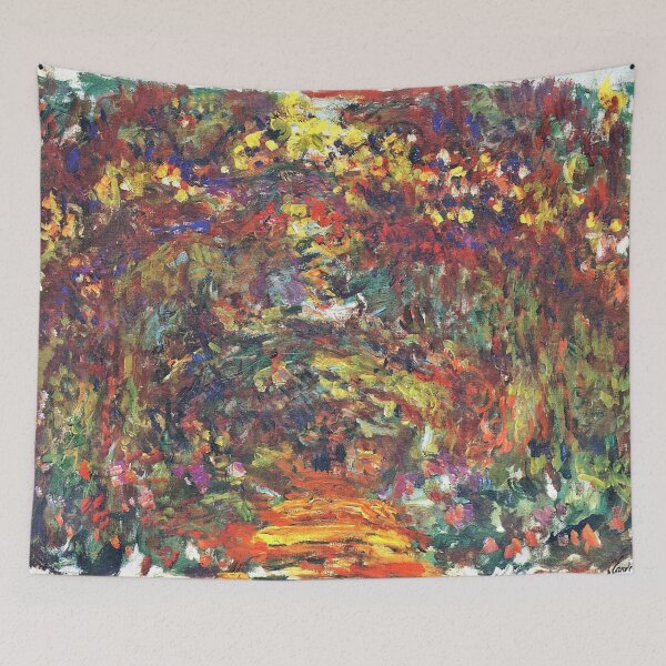 Item preview, Claude Monet's The Path Under the Rose Trellises Giverny designed and sold by mosfunky.