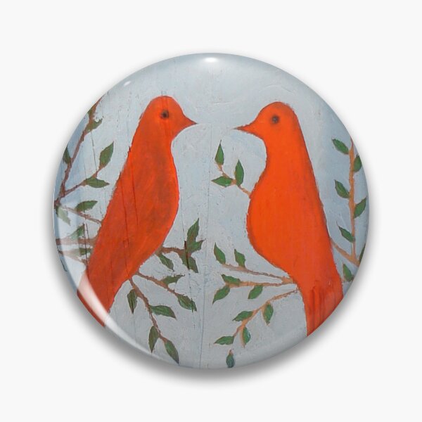 Item preview, Dos pájaros rojos designed and sold by Rebekah Walker.