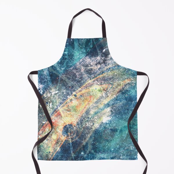 Item preview, Space Galaxy Ocean Blue Golden Texture designed and sold by LittleCuteBean.