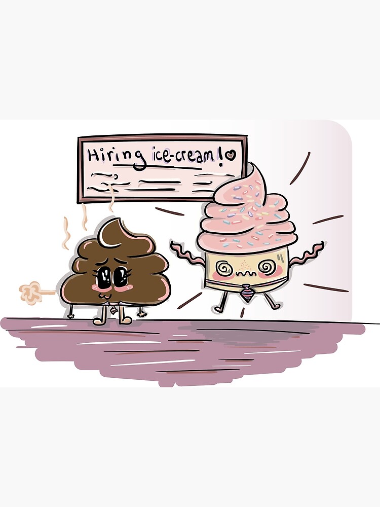 "Hiring Ice Cream Digital Art Design" Poster for Sale by FishnChips