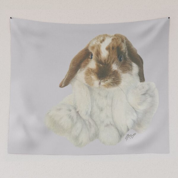 Item preview, Cute fluffy bunny| rabbit lover designed and sold by NathBros.