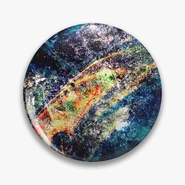 Item preview, Space Galaxy Dark Ocean Blue Golden Texture designed and sold by LittleCuteBean.