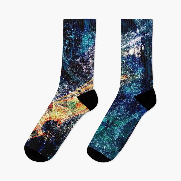 Item preview, Space Galaxy Dark Ocean Blue Golden Texture designed and sold by LittleCuteBean.