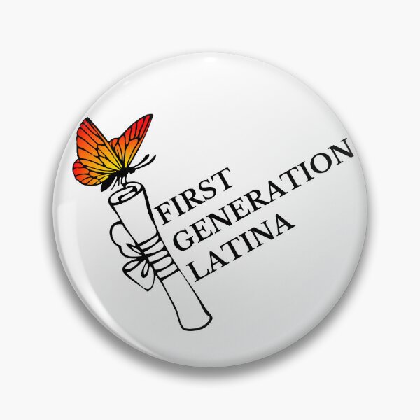 Item preview, First Generation Latina with Butterfly and Diploma designed and sold by SMillustrations.