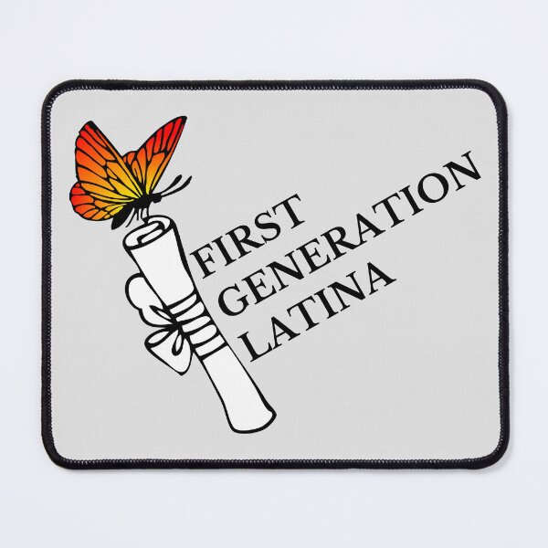 Item preview, First Generation Latina with Butterfly and Diploma designed and sold by SMillustrations.