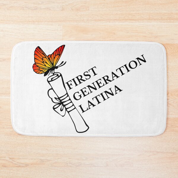 Item preview, First Generation Latina with Butterfly and Diploma designed and sold by SMillustrations.