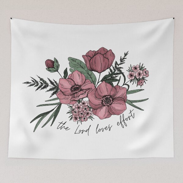 Item preview, The lord loves effort  designed and sold by Handdrawnbyzoe.