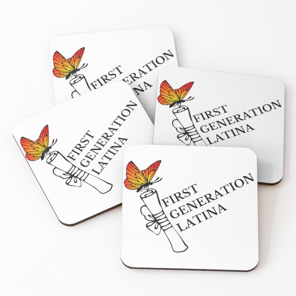 Item preview, First Generation Latina with Butterfly and Diploma designed and sold by SMillustrations.