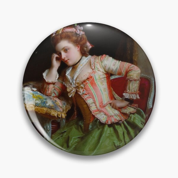 Item preview, A Pensive Moment by Gustave Jacquet Remastered Xzendor7 Fine Art Old Masters Reproductions designed and sold by Xzendor7 Digital Art Creations.