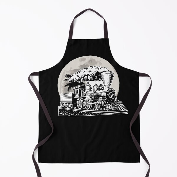 Item preview, Vintage Steam Train with Moon, Railroad Steam Engine Locomotive for Train Collector, Railway Enthusiast, Railroad Modellor or any Train Fan designed and sold by TheTrainRoom.