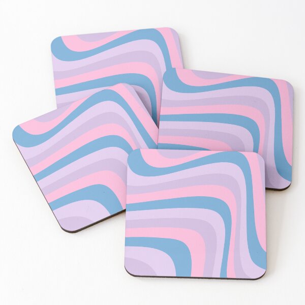 Item preview, abstract wavy art inspired by the bisexual flag colors designed and sold by forkmuddies.