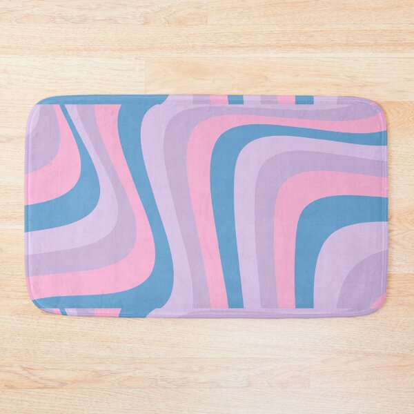 Item preview, abstract wavy art inspired by the bisexual flag colors designed and sold by forkmuddies.