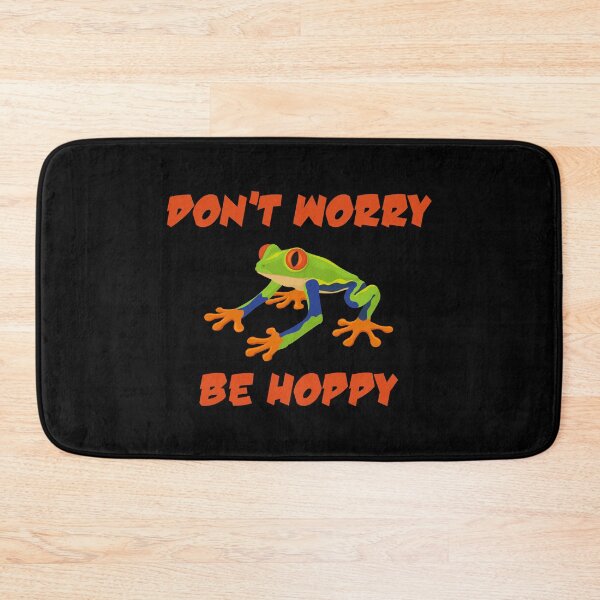 Item preview, Funny Don’t Worry Be Hoppy Red Eyed Tree Frog Amphibian design designed and sold by jakehughes2015.