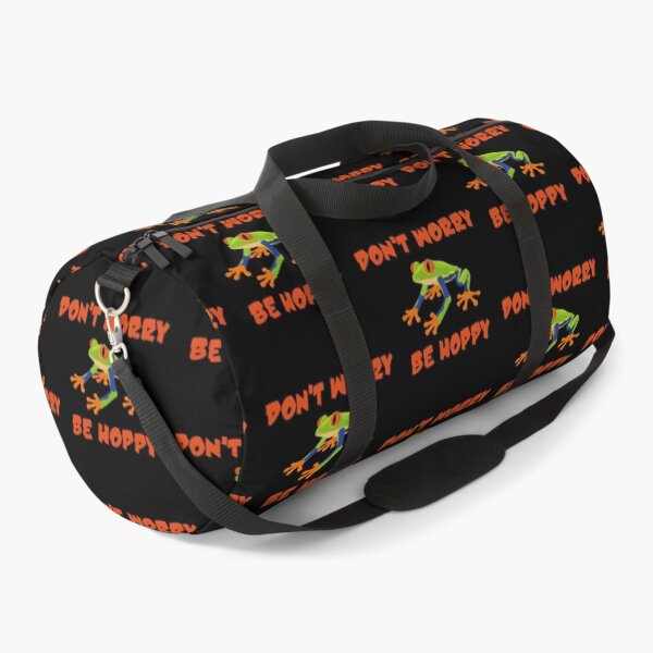 Item preview, Funny Don’t Worry Be Hoppy Red Eyed Tree Frog Amphibian design designed and sold by jakehughes2015.