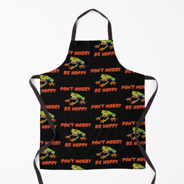 Item preview, Funny Don’t Worry Be Hoppy Red Eyed Tree Frog Amphibian design designed and sold by jakehughes2015.