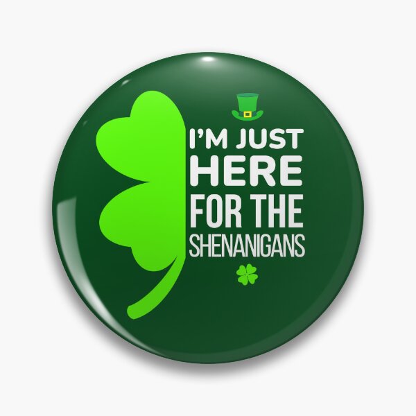 Item preview, i'm just here for the shenanigans shamrock designed and sold by champagnemoment.