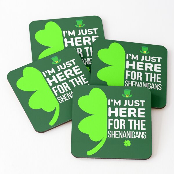 Item preview, i'm just here for the shenanigans shamrock designed and sold by champagnemoment.