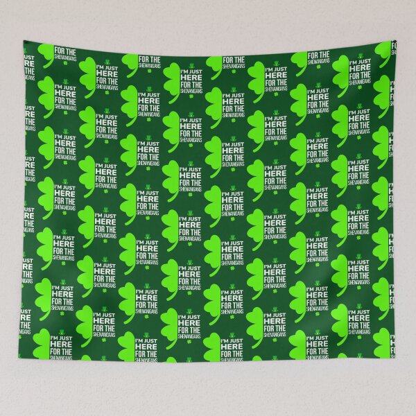 Item preview, i'm just here for the shenanigans shamrock designed and sold by champagnemoment.