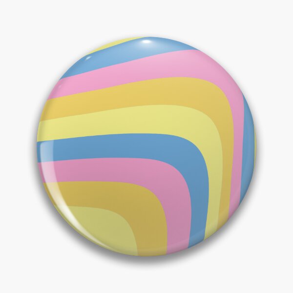 Item preview, wavy abstract denmark pastel art inspired by the pansexual pride flag colors designed and sold by forkmuddies.