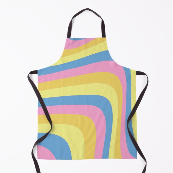 Item preview, wavy abstract denmark pastel art inspired by the pansexual pride flag colors designed and sold by forkmuddies.
