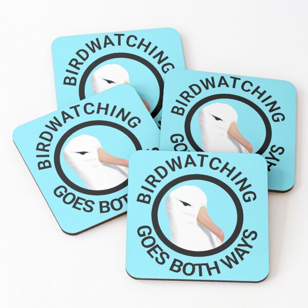 Item preview, Birdwatching goes both ways- funny albatross illustration designed and sold by Midnightviera.