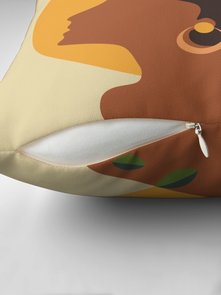 Thumbnail 2 of 4, Pillow, Gaia – Abstract Woman Illustration designed and sold by FoxyCreativeLtd.