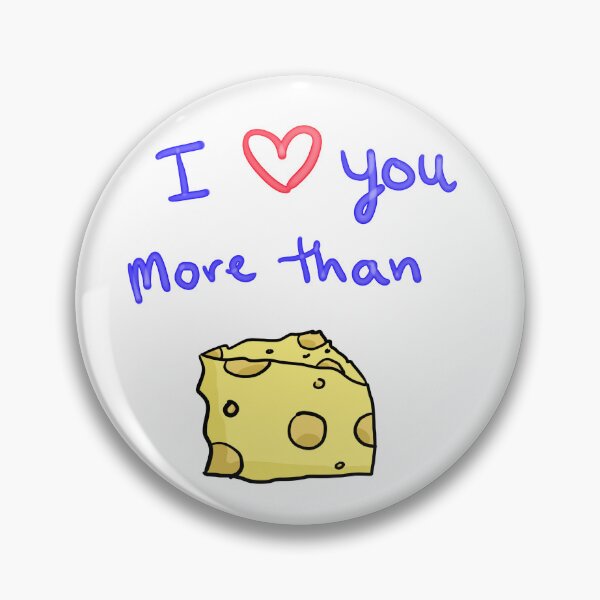 Item preview, I love you more than Cheese designed and sold by Chaotic-Crochet.