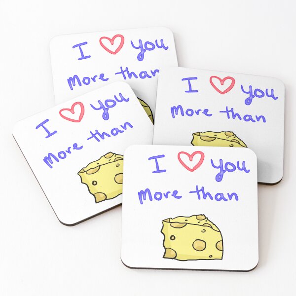 Item preview, I love you more than Cheese designed and sold by Chaotic-Crochet.