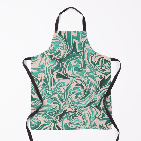 Item preview, Retro Liquid Swirl Teal and Cream designed and sold by slimbirdy.