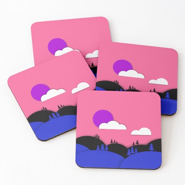 Item preview, Genderfluid Pride Flag Art Landscape Paper Cut Out designed and sold by cashewdays.