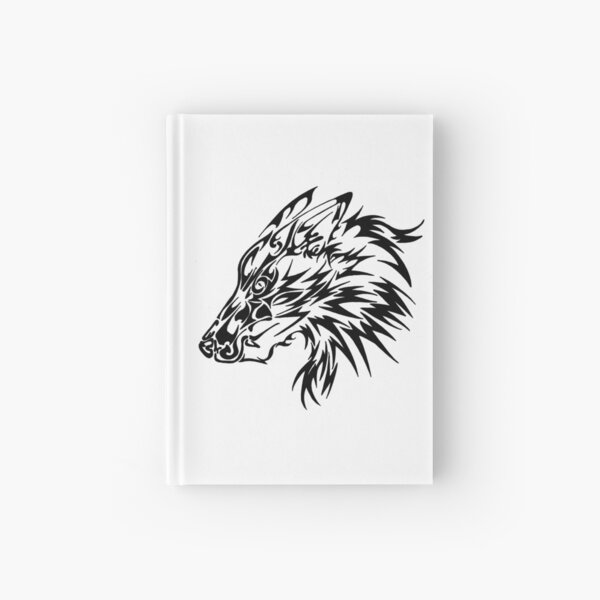 Tribal Wolf Hardcover Journal