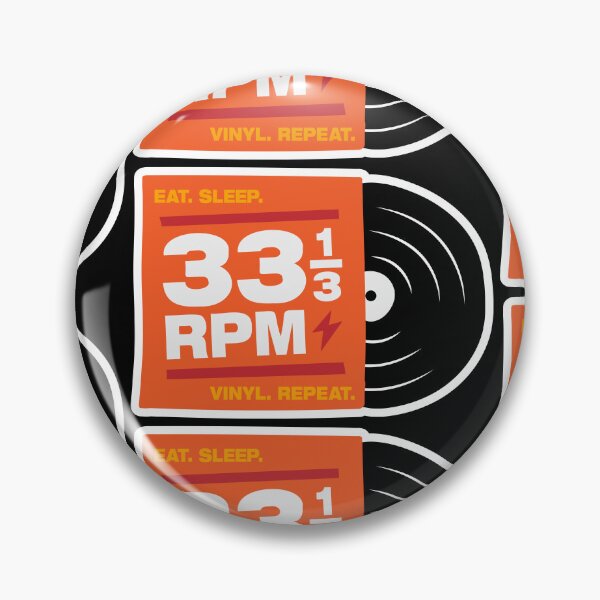Artikelvorschau, 33RPM - Essen. Schlaf. Vinyl. Wiederholen. entworfen und verkauft von LookOutBelow.
