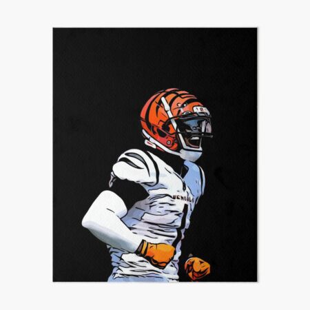 Joe Burrow Ja'Marr Chase Tee Higgins Cincinnati Bengals Football Art  Poster