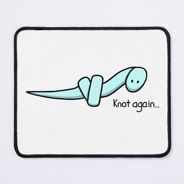 Item preview, Knot Again...Blue Snake in a Knot designed and sold by Cre8iveCat.