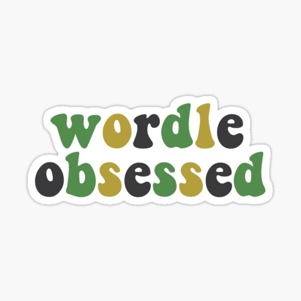 Vista previa del artículo con la obra «Juego de rompecabezas obsesionado con Wordle», diseñado y vendido por The Turquoise Brush.
