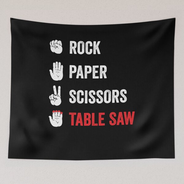 Item preview, Rock Paper Scissors Table Saw Shirt, Woodworking Shirt, Carpenter Shirt, Woodworker Shirt, Lumberjack Shirt, Woodworking Gift, Sawdust Shirt designed and sold by aymob.