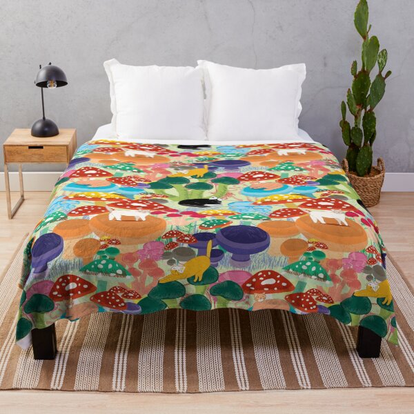 Item preview, Cats in Mushroom Forest designed and sold by famenxt.