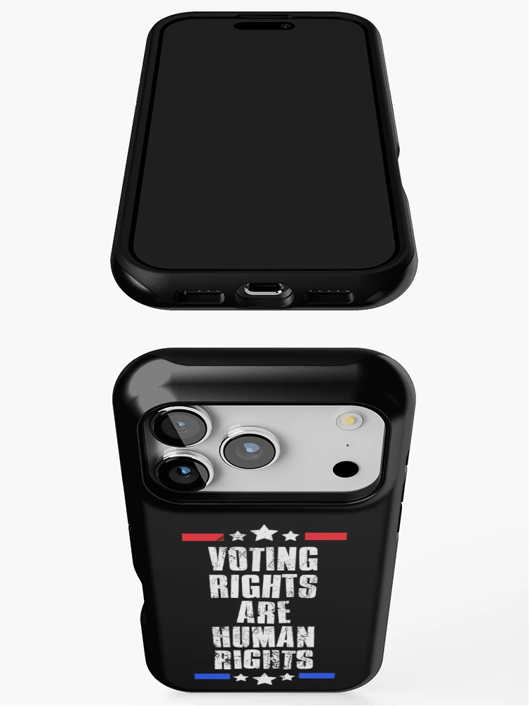 Thumbnail 3 of 4, iPhone Case, Voting Rights are Human Rights, We Want Voting Rights designed and sold by FNStuff.