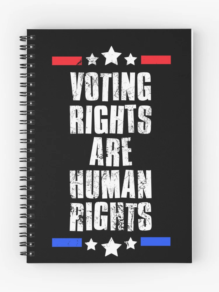 Thumbnail 1 of 3, Journal, Voting Rights are Human Rights, We Want Voting Rights designed and sold by FNStuff.