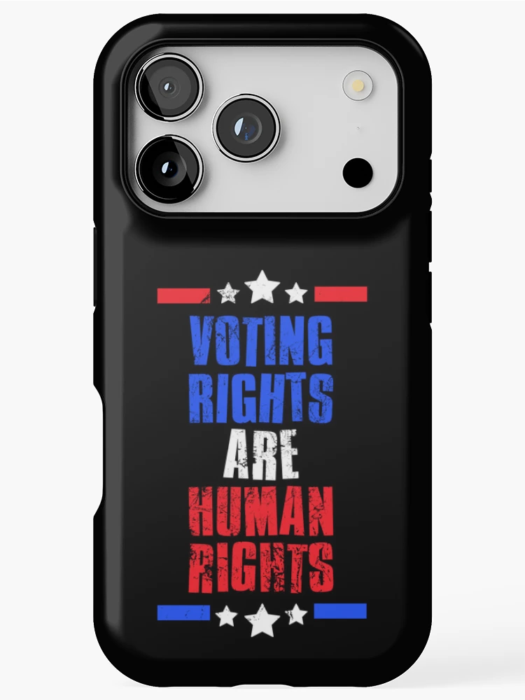 Thumbnail 1 of 4, iPhone Case, Voting Rights are Human Rights, We Want Voting Rights designed and sold by FNStuff.
