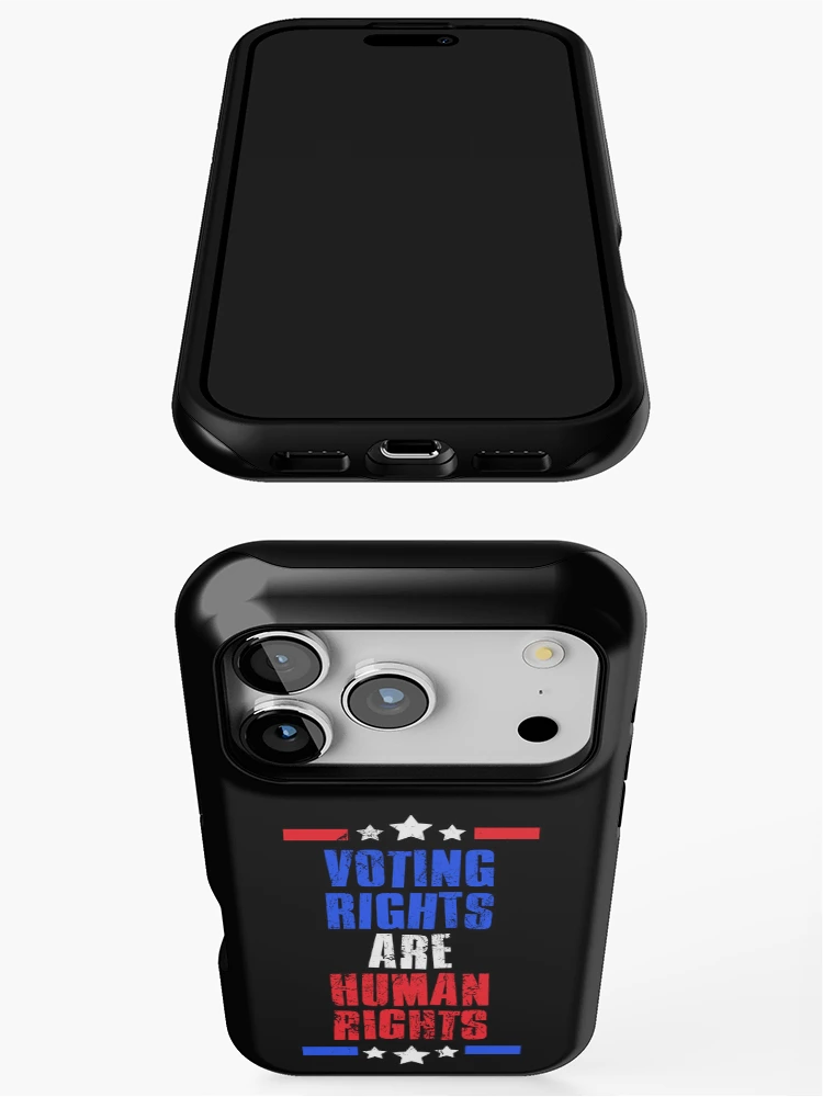 Thumbnail 3 of 4, iPhone Case, Voting Rights are Human Rights, We Want Voting Rights designed and sold by FNStuff.
