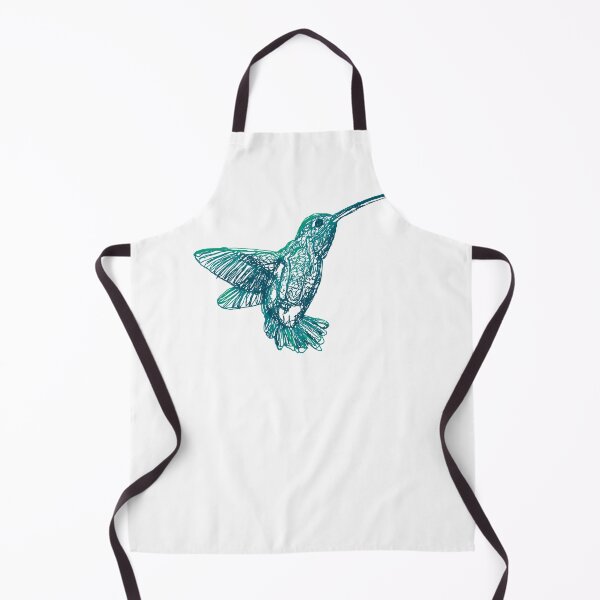 Item preview, Continuous line humming bird (blue) designed and sold by 2-Floral-Frogs.