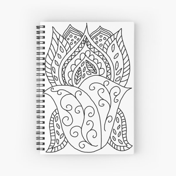 Item preview, LotusFlower DIY Coloring Doodle Gifts designed and sold by VesperDoodles.