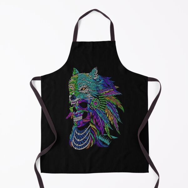 Item preview, wolf native skull mexico designed and sold by cat poe.