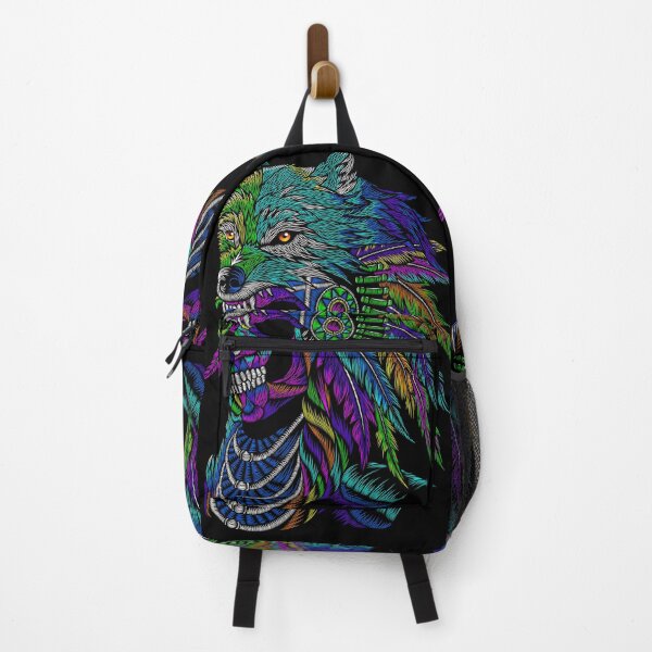 Item preview, wolf native skull mexico designed and sold by cat poe.