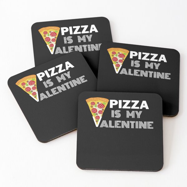 Item preview, Pizza is my valentine funny valentines slice of pizza designed and sold by miriamyk.